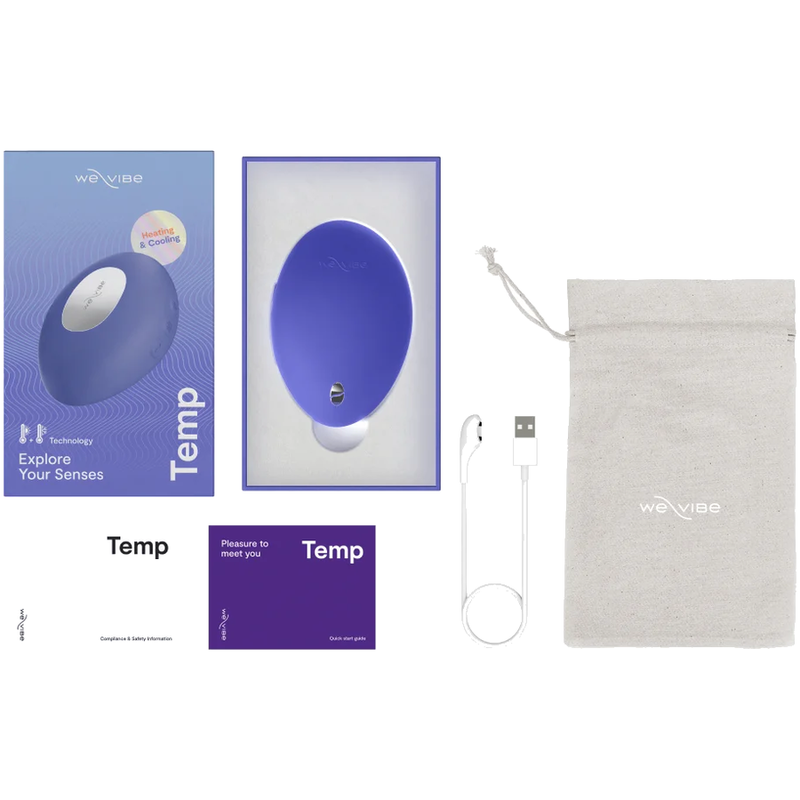 WE-VIBE - VIBRATORE RISCALDANTE E RAFFREDDANTE A TEMPERATURA INTENSIVA, COLORE BLU LAVANDA - immagine 3