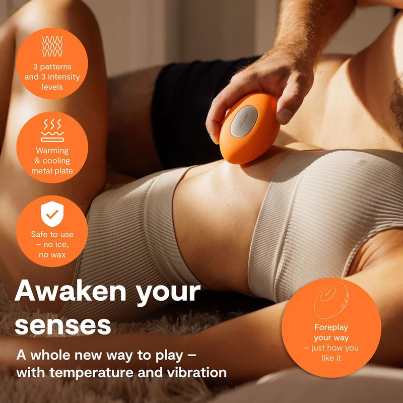 WE-VIBE - VIBRATORE RISCALDANTE E RAFFREDDANTE A TEMPERATURA ARANCIONE - immagine 4