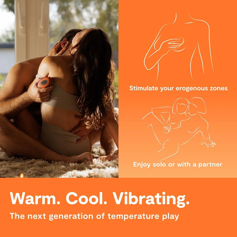 WE-VIBE - VIBRATORE RISCALDANTE E RAFFREDDANTE A TEMPERATURA ARANCIONE - immagine 5