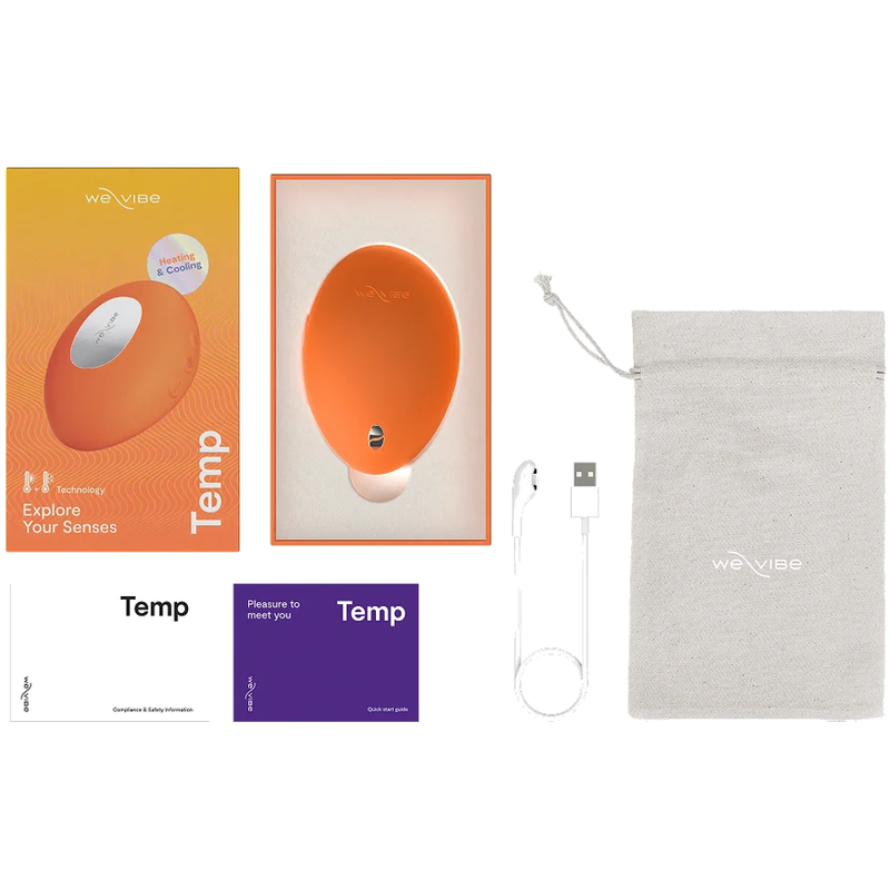 WE-VIBE - VIBRATORE RISCALDANTE E RAFFREDDANTE A TEMPERATURA ARANCIONE - immagine 3