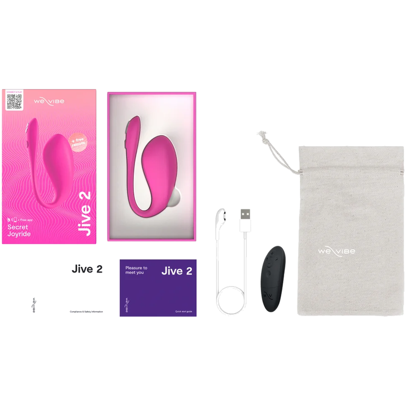 WE-VIBE - JIVE 2 VIBRATORE A UOVO INDOSSABILE ROSA ELETTRICO - immagine 5