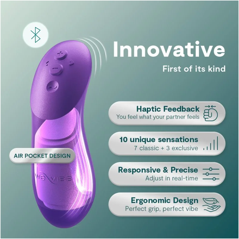 WE-VIBE - VIBRATORE PER COPPIE CHORUS PRO PREMIUM VIOLA COSMICO - immagine 5