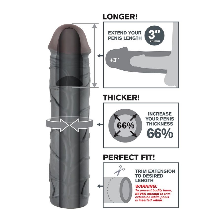 FANTASY X- TENSIONS - PROLUNGA MEGA 3 NERA - immagine 3