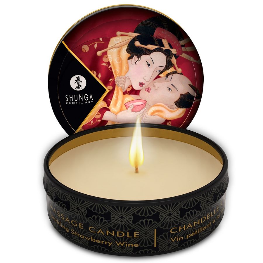 SHUNGA - MINI CARESS BY CANDLELIGHT ESPOSITORE CANDELE DA MASSAGGIO 24 UNITÀ - immagine 4