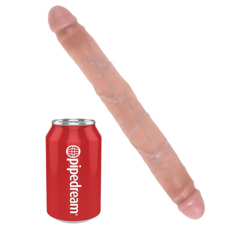 KING COCK - DOPPIO DILDO SOTTILE 30 CM - immagine 3