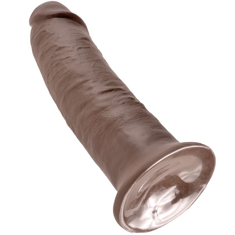 KING COCK - 10 DILDO MARRONE 25.4 CM - immagine 5