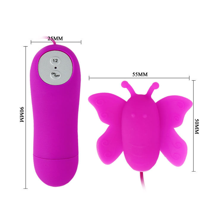BAILE - LOVE EGGS STIMOLATORE CLITORIDE A FARFALLA 12 VELOCIT TELECOMANDO LILLA - immagine 4