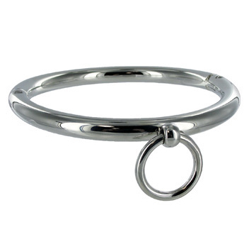 METAL HARD - COLLANA BDSM CON ANELLO 10CM - immagine 2