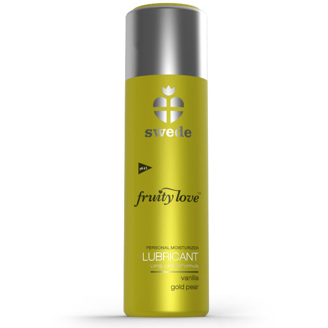 SWEDE - FRUITY LOVE LUBRIFICANTE VANIGLIA GOLD PERA 100 ML - immagine 2