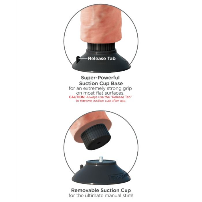 KING COCK - DILDO VIBRANTE CON TESTICOLI 25.5 CM COLORE NATURALE - immagine 2