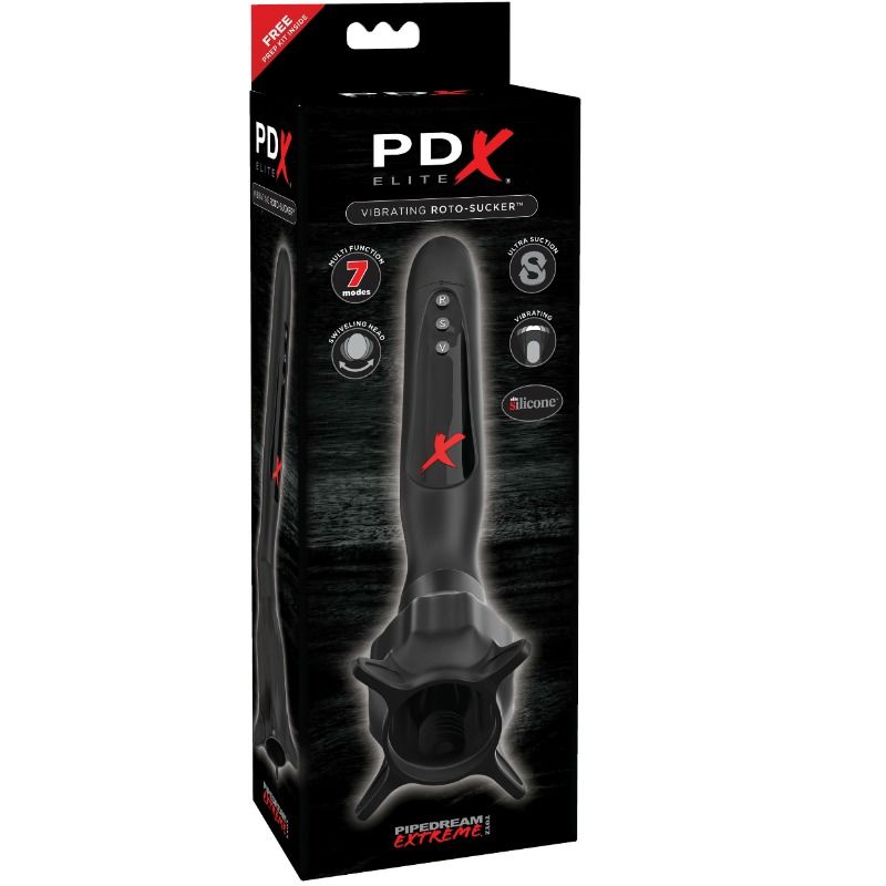 PDX ELITE - STIMOLATORE VIBRANTE CON ASPIRAZIONE ROTO-SUCKER - immagine 2