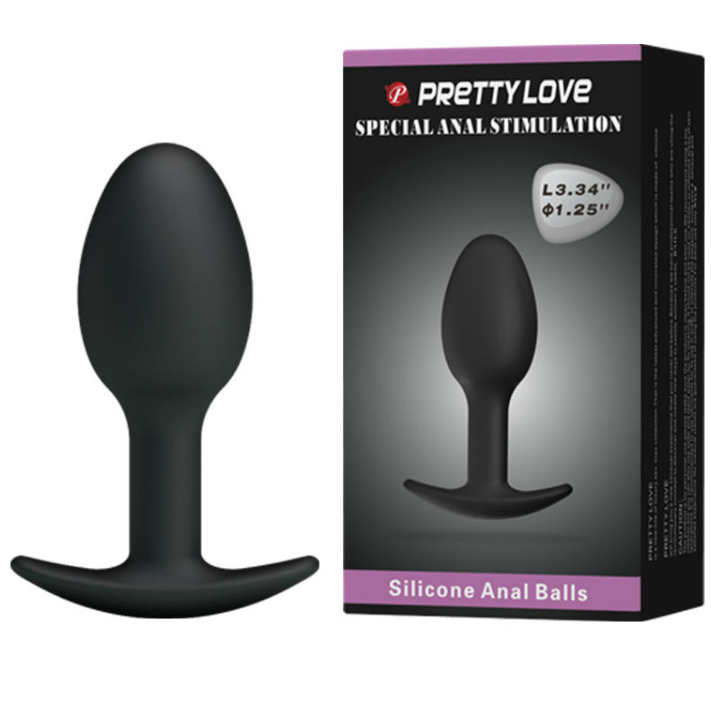 PRETTY LOVE - PLUG ANALE IN SILICONE 6.5 CM NERO - immagine 2