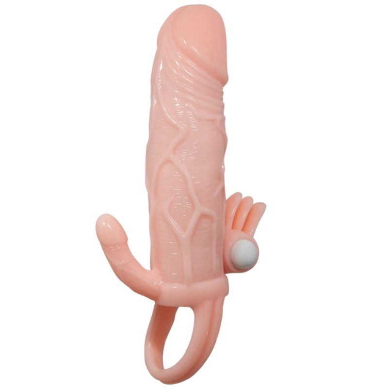 BAILE - COPERTURA PENE UOMO CORAGGIOSO CON CLITITO E CARNE PER STIMOLAZIONE ANALE 16.5 CM - immagine 4