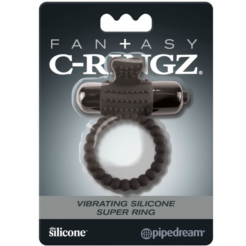 FANTASY C-RINGZ - ANELLO VIBRANTE IN SILICONE NERO - immagine 3