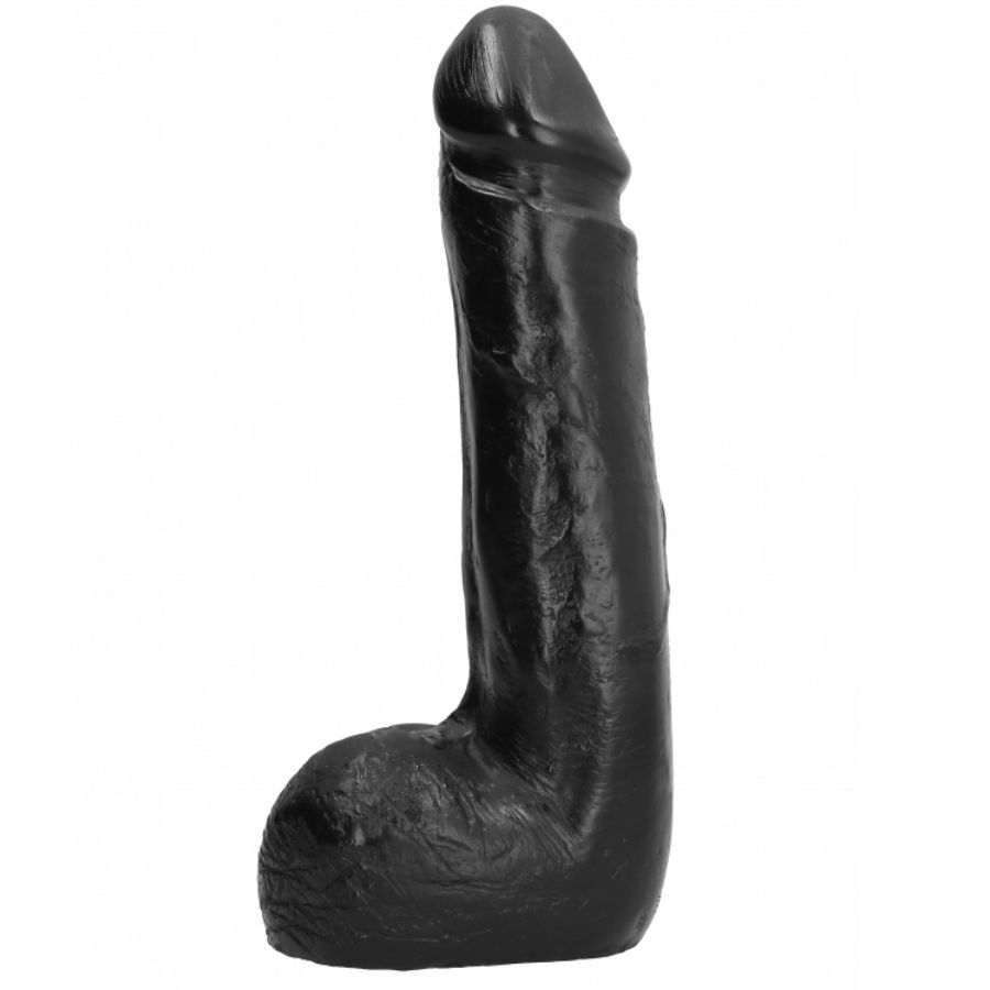 ALL BLACK - DILDO REALISTICO NERO MORBIDO 20 CM - immagine 2