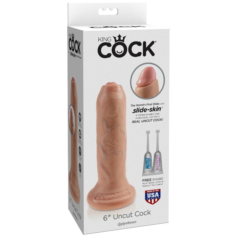 KING COCK - DILDO REALISTICO CARNE NON TAGLIATA 15 CM - immagine 3