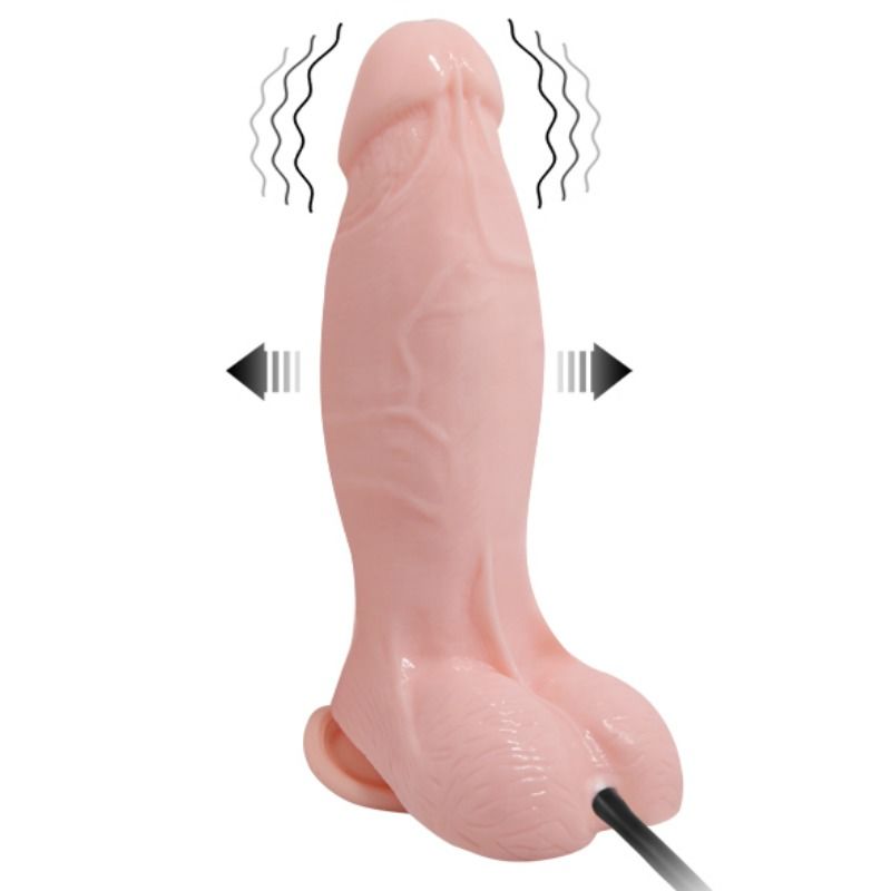 BAILE - DILDO VIBRANTE E GONFIABILE REALISTICO 18.8 CM - immagine 2