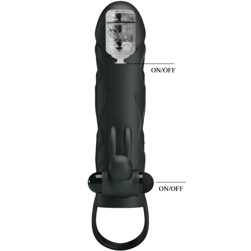 PRETTY LOVE - COPERTURA IN SILICONE CON VIBRAZIONE 14 CM 2.0 - immagine 4