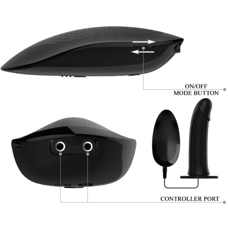 PRETTY LOVE - ABBASBAILEA LOVE MARVIN STRAP ON CON VIBRAZIONE E DILDO CAVO - immagine 3