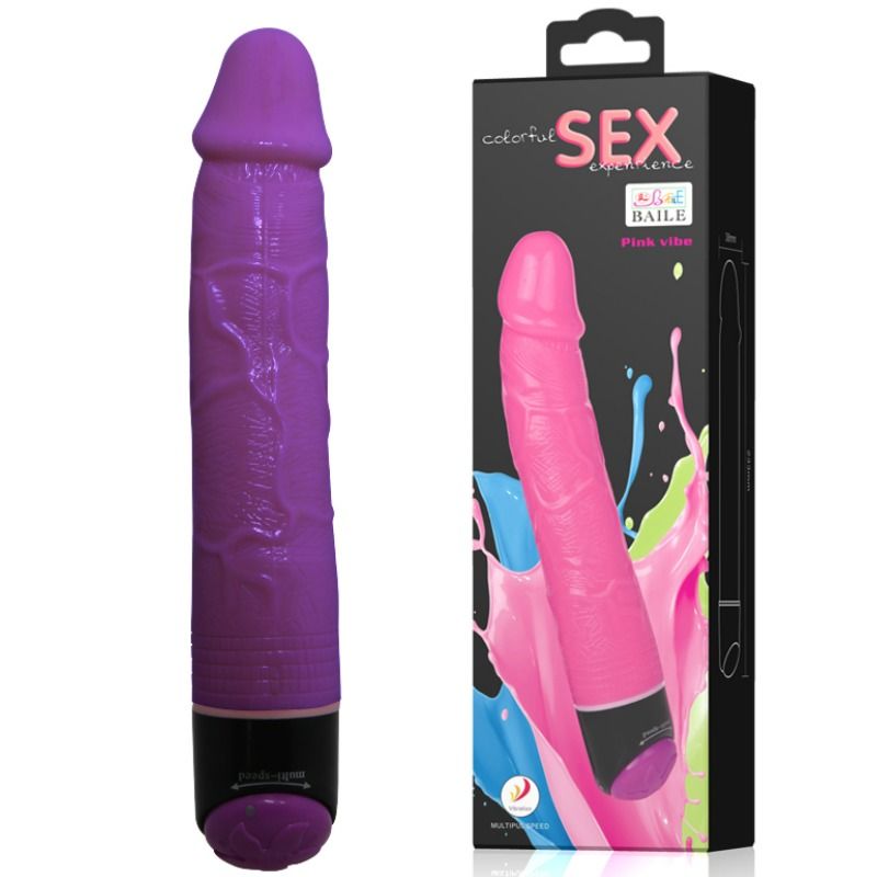 BAILE - VIBRATORE REALISTICO SEX COLORATO LILLA 23 CM - immagine 2