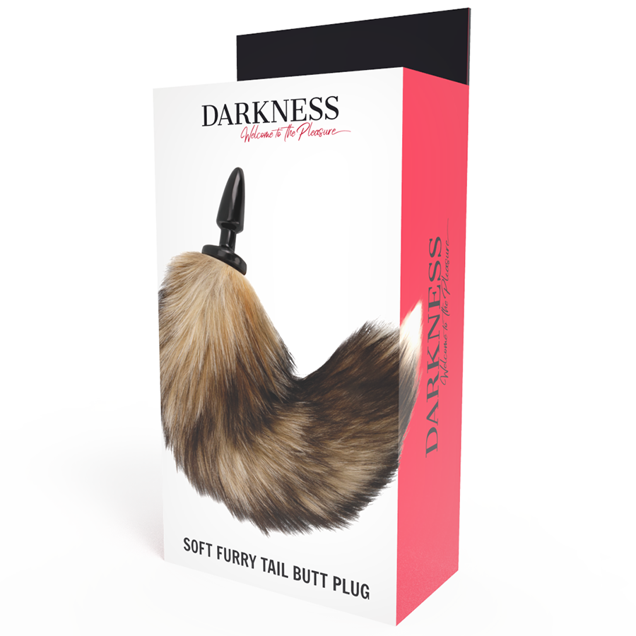DARKNESS - CODA NATURALE CON PLUG ANALE IN SILICONE 10 CM - immagine 4