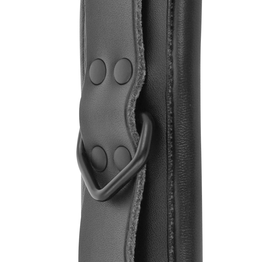 DARKNESS - MANETTE REGOLABILI ALLA CAVIGLIA IN PELLE NERA - immagine 4