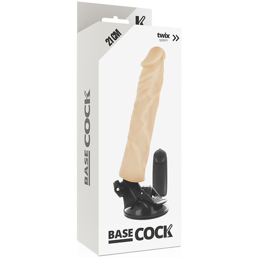 BASECOCK - VIBRADOR REALÍSTICO CONTROL REMOTO NATURAL 21 CM -O- 4 CM - immagine 4