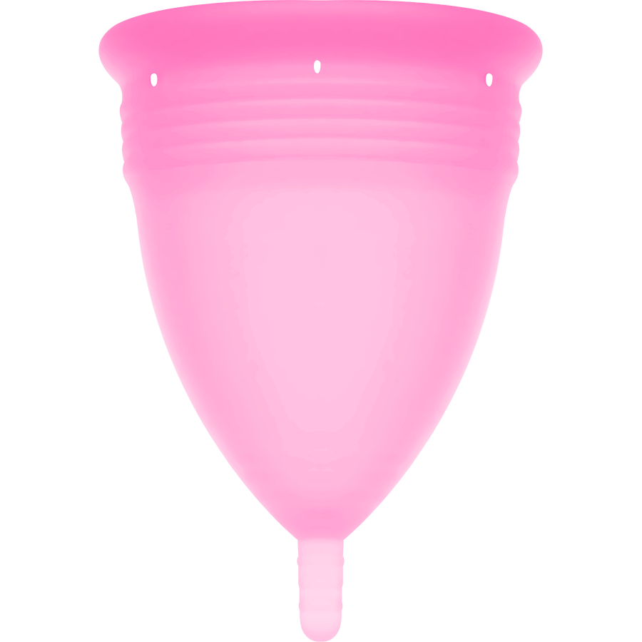 STERCUP - COPPA MESTRUALE IN SILICONE FDA ROSA - TAGLIA L - immagine 2