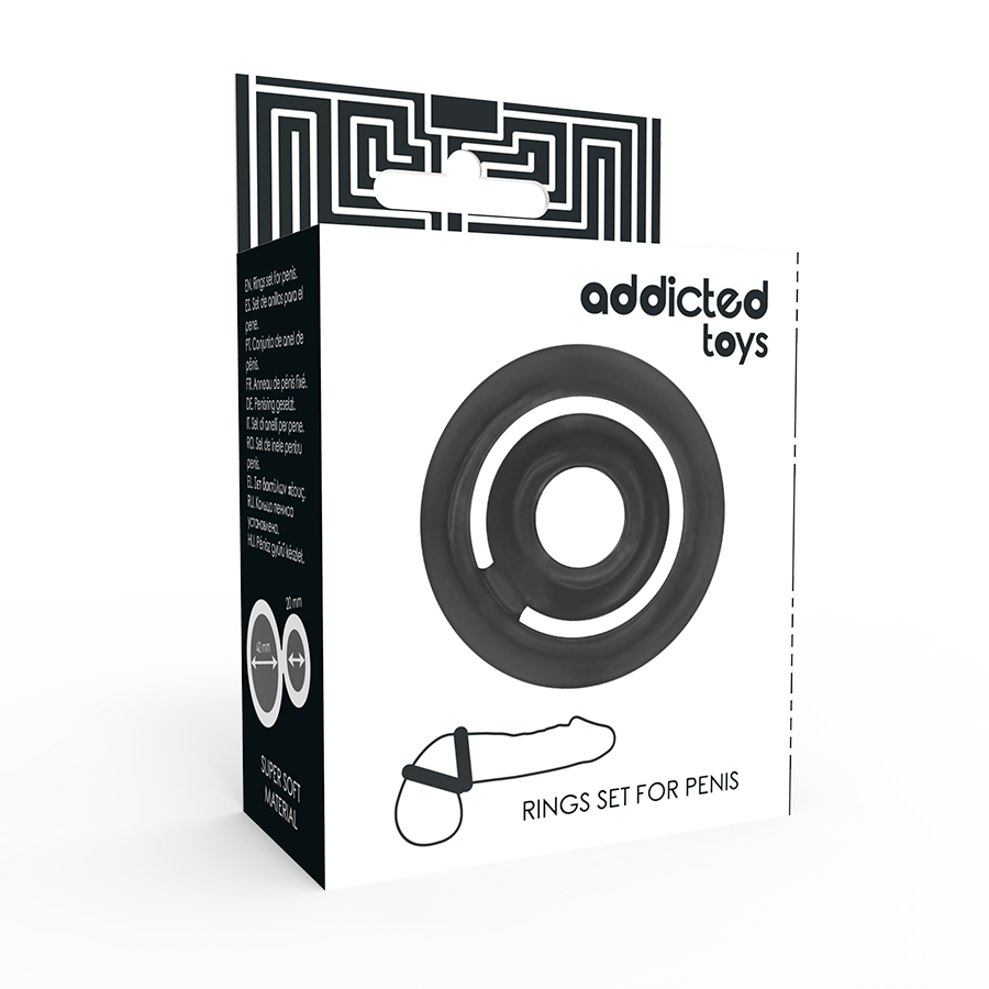 ADDICTED TOYS - POTENZ- C-RING PENE NERO - immagine 4