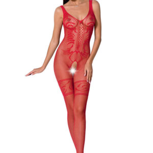 PASSION - WOMAN BS069 BODYSTOCKING BLANCO TALLA UNICA