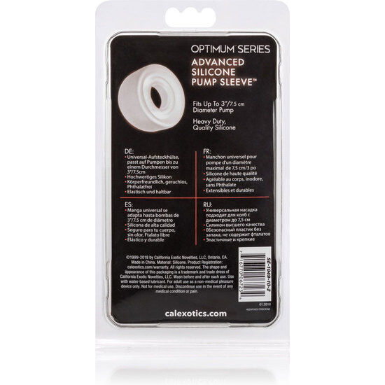 CALEXOTICS - MANICOTTO POMPA IN SILICONE TRASPARENTE ADV - immagine 4