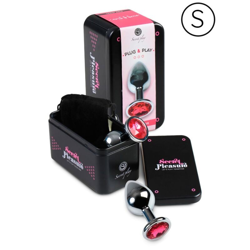 SECRETPLAY - PLUG ANALE ALLUMINIO FUCSIA 7 CM - immagine 2