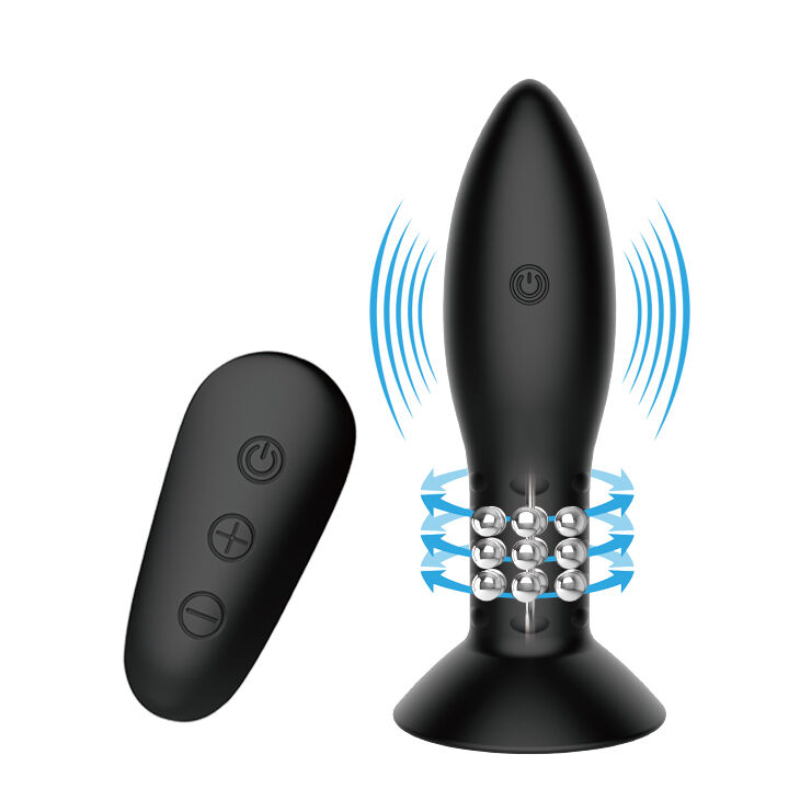 MR PLAY - SPINA CON TELECOMANDO SFERE ROTANTI NERE - immagine 2