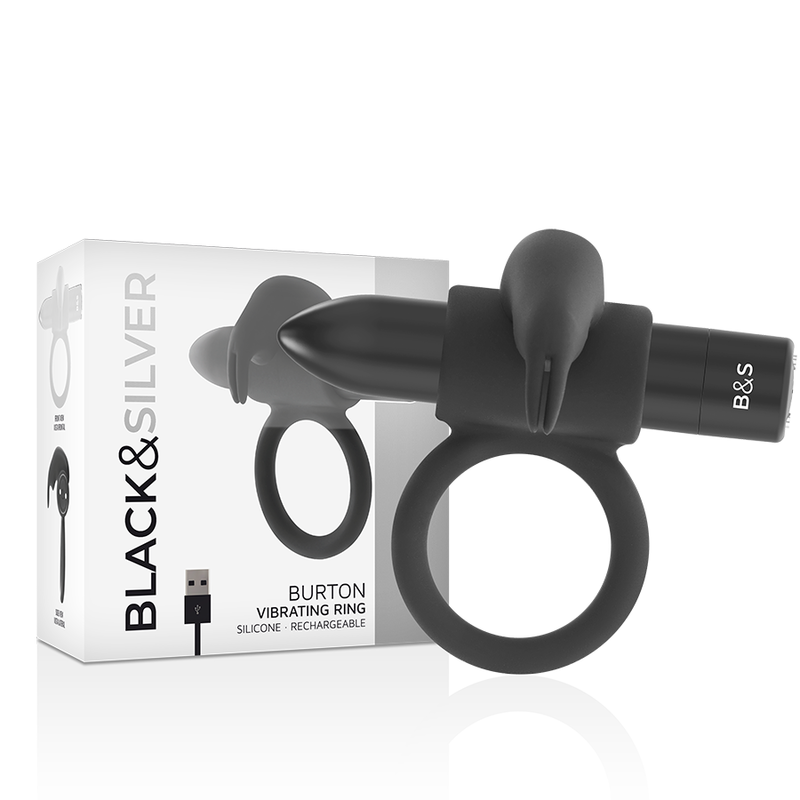 BLACKSILVER - ANELLO BURTON 10 MODALITÀ DI VIBRAZIONE NERO