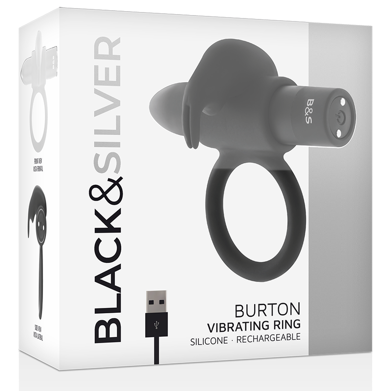 BLACKSILVER - ANELLO BURTON 10 MODALITÀ DI VIBRAZIONE NERO - immagine 3