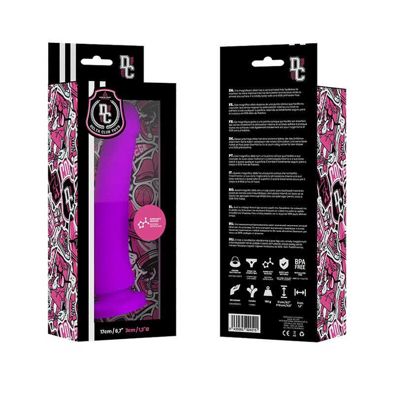 DELTA CLUB - TOYS DILDO MEDICO LILLA IN SILICONE 17 CM -O- 3 CM - immagine 4