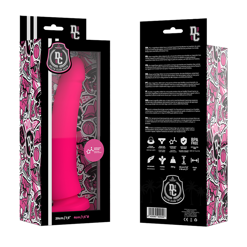 DELTA CLUB - TOYS DILDO MEDICO ROSA IN SILICONE 20 CM -O- 4 CM - immagine 5