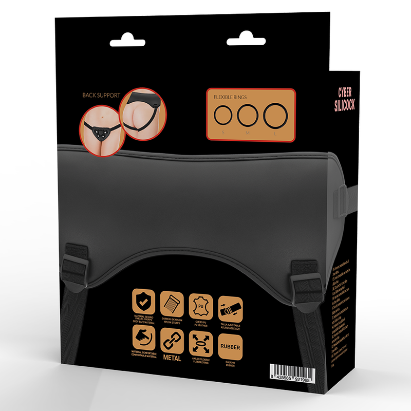 CYBER SILICOCK - ARNÊS DE CINTA CYBER COM 3 ANÉIS GRTIS - immagine 4