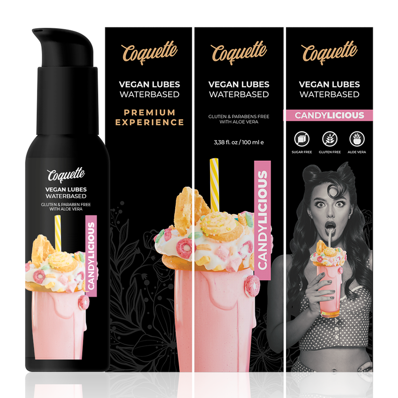 COQUETTE CHIC DESIRE - ESPERIENZA PREMIUM LUBRIFICANTE VEGANO CANDYLICIOUS 100ML - immagine 3