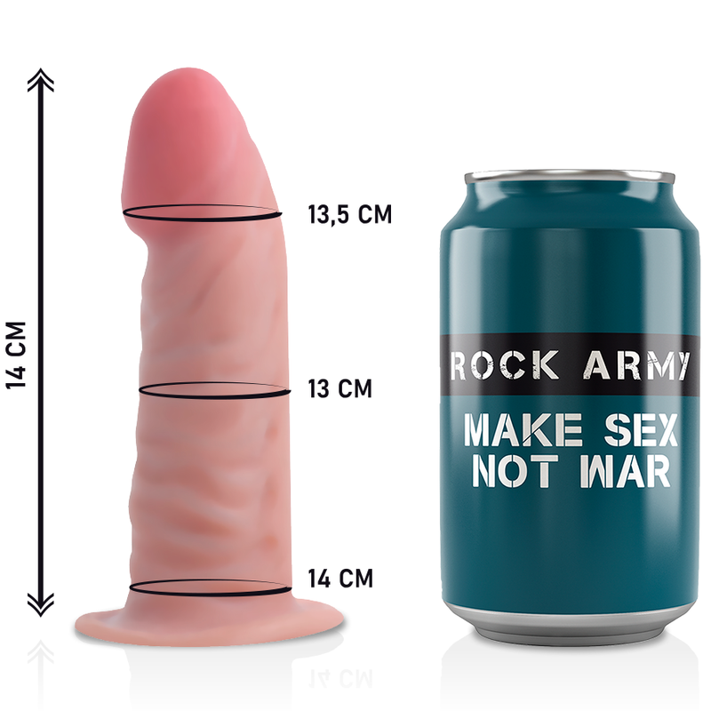 ROCKARMY - IMBRACATURA + DILDO REALISTICO TIGRE A DOPPIA DENSIT 14 CM -O- 4.46 CM - immagine 5