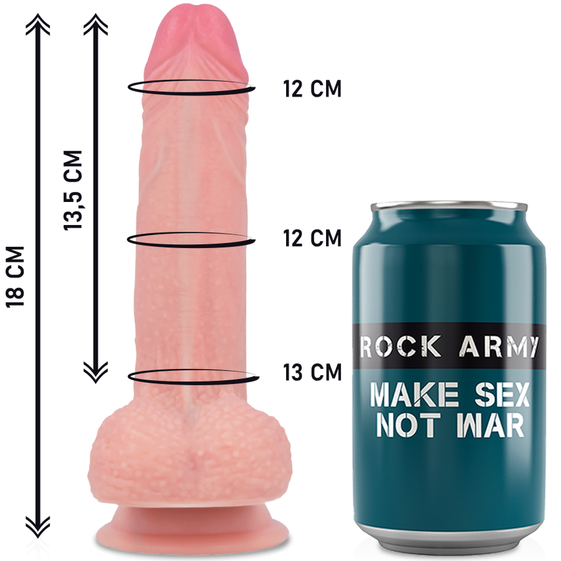 ROCKARMY - IMBRACATURA + SILICONE LIQUIDO PREMIUM MUSTANG REALISTICO 18 CM -O- 4.14 CM - immagine 3