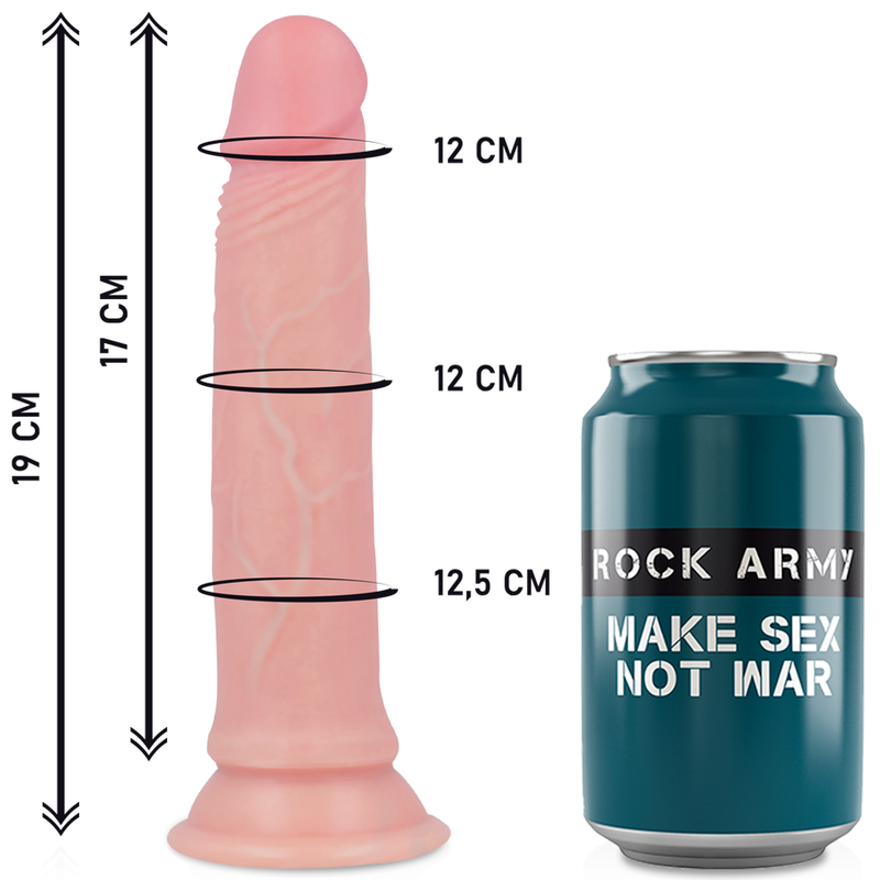 ROCKARMY - IMBRACATURA + DILDO IN SILICONE LIQUIDO PREMIUM AVENGER 19 CM -O- 3.98 CM - immagine 3