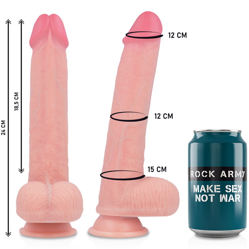 ROCKARMY - ARN S + DILDO IN SILICONE LIQUIDO PREMIUM KINGCOBRA 24 CM -O- 4.77 CM - immagine 3
