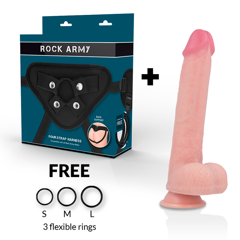 ROCKARMY - ARN S + DILDO IN SILICONE LIQUIDO PREMIUM KINGCOBRA 24 CM -O- 4.77 CM - immagine 2