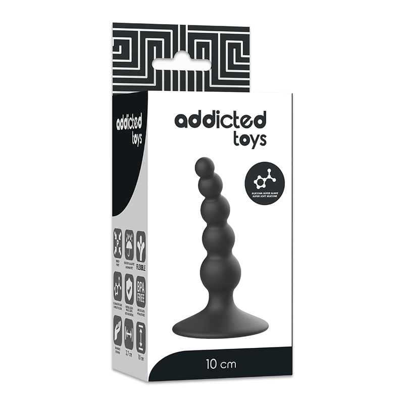 ADDICTED TOYS - PLUG SESSUALE ANALE 10 CM NERO - immagine 5